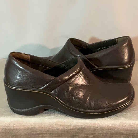 b.o.c.Born Concept Leather SlipOn Wedge Clogs - Picture 2 of 6